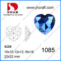 Piedras de cristal en forma de corazón / piedras de cristal coloreadas, corazón de amatista de cristal Piedras de cristal corazón cortadas para piedras de cristal